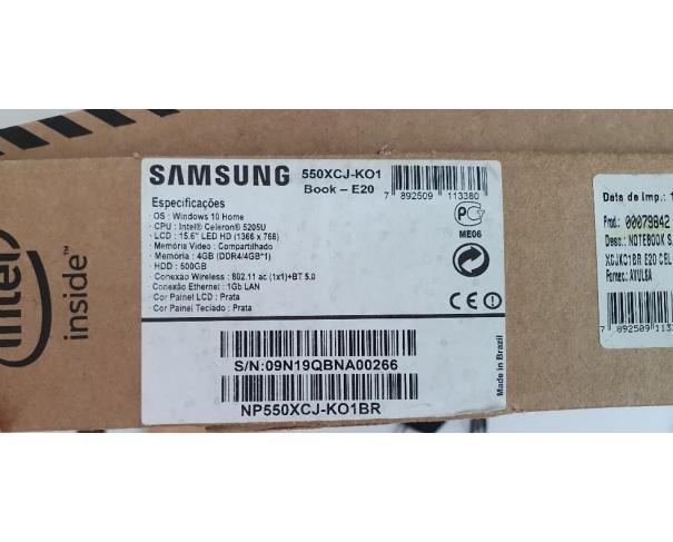 Foto de NOTEBOOK SAMSUNG BOOK E20 SS0XCJ-KO