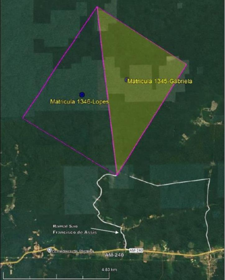 1 Imóvel Rural | Área de 1.529,8730ha | Fazenda Gabriela | Km 24, Rodovia AM-240 | Presidente Figueiredo/AM Leilão Extrajudicial | SICOOB, localizado em Presidente Figueiredo - AM
