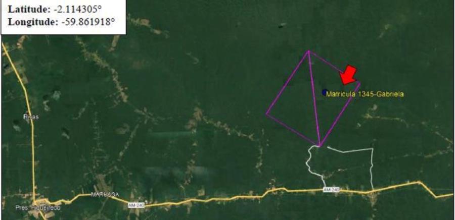 1 Imóvel Rural | Área de 1.529,8730ha | Fazenda Gabriela | Km 24, Rodovia AM-240 | Presidente Figueiredo/AM Leilão Extrajudicial | SICOOB, localizado em Presidente Figueiredo - AM